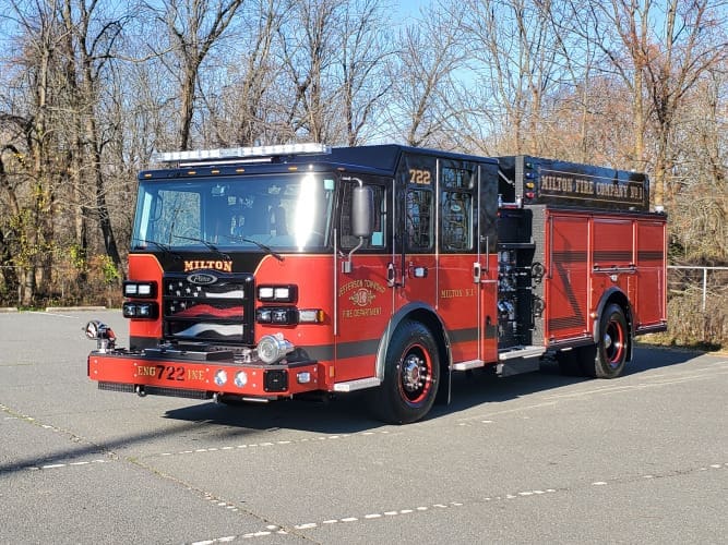 New Pierce Fire Truck - Enforcer Pumper delivered to Jefferson Township ...