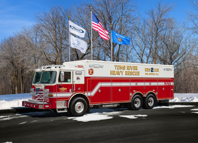 Pierce Fire Truck Arrow XT Heavy Duty Walkin Rescue delivered to the