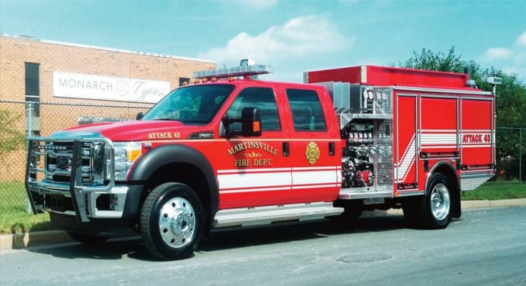 Pierce Fire Truck Ford F550 Mini-pumper to Bridgewater Fire Dist #1
